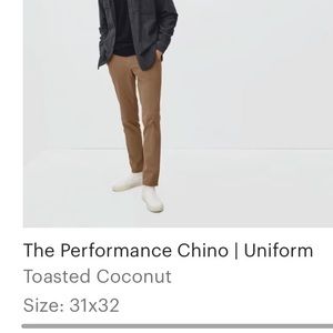 Never worn Everlane Men’s Chinos